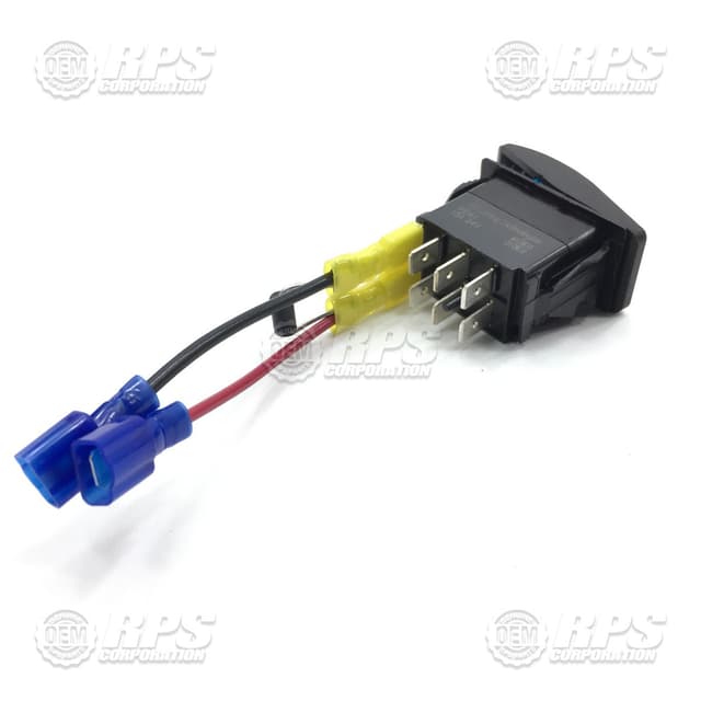 260-2352A - Switch,Rocker,Blue,DPDT ON-ON 