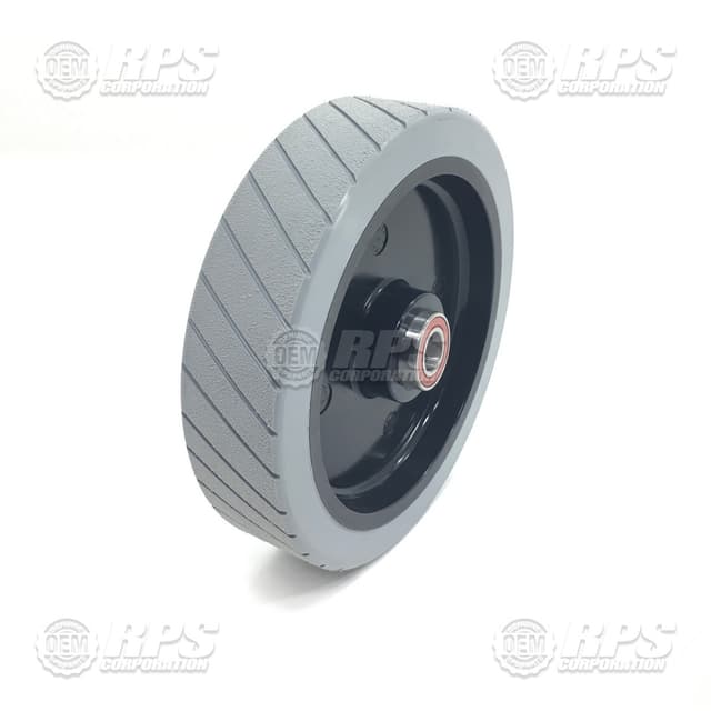 600-6180G - Wheel Assembly,Rear,Poly,2.7 W Grey Poly, 65 ShA Double Bearing, Treaded