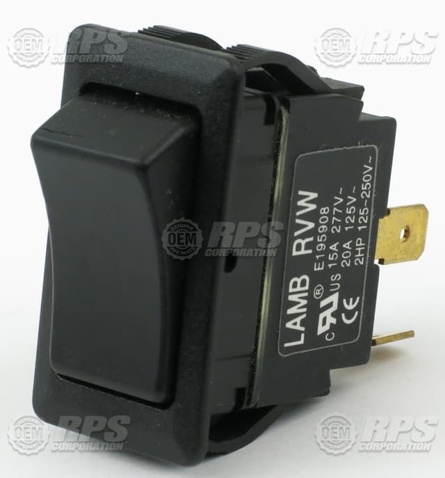 8-231 - Switch,Rocker,SPST,Black 