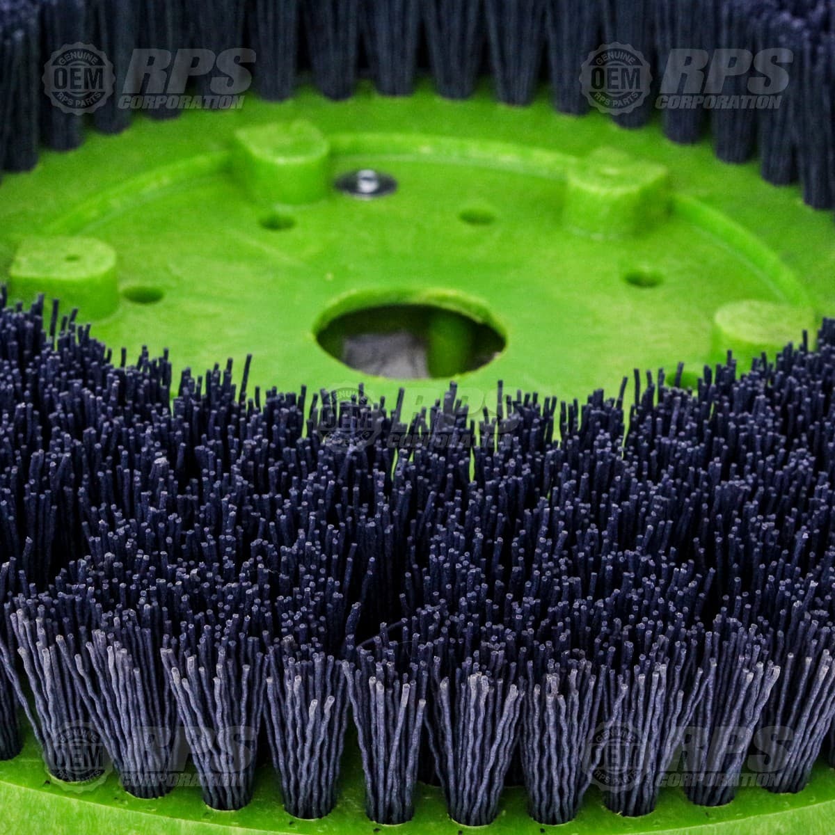 15-382C - Brush,Midi-Grit,15",8-Lobe Green